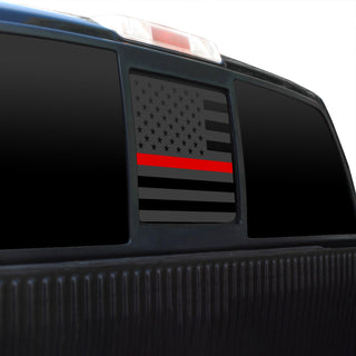 Precut Rear Middle Window American Flag Vinyl Decal Sticker Fits Ford F150 2004 - 2014 - Bogar Tech Designs