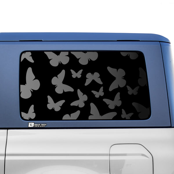 Animal Leopard Cow Paw Heart Window Vinyl Decal Stickers Fits Ford Bronco 4 Door 2021 2022 2023 - Bogar Tech Designs