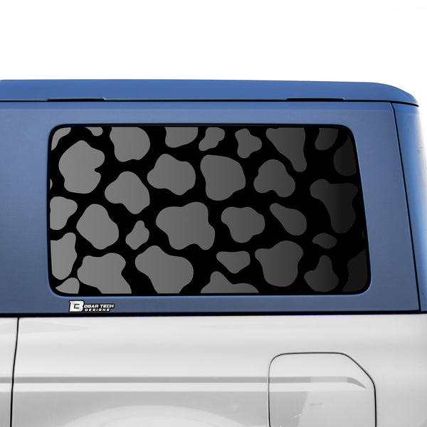 Animal Leopard Cow Paw Heart Window Vinyl Decal Stickers Fits Ford Bronco 4 Door 2021 2022 2023 - Bogar Tech Designs