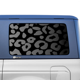 Animal Leopard Cow Paw Heart Window Vinyl Decal Stickers Fits Ford Bronco 4 Door 2021 2022 2023 - Bogar Tech Designs