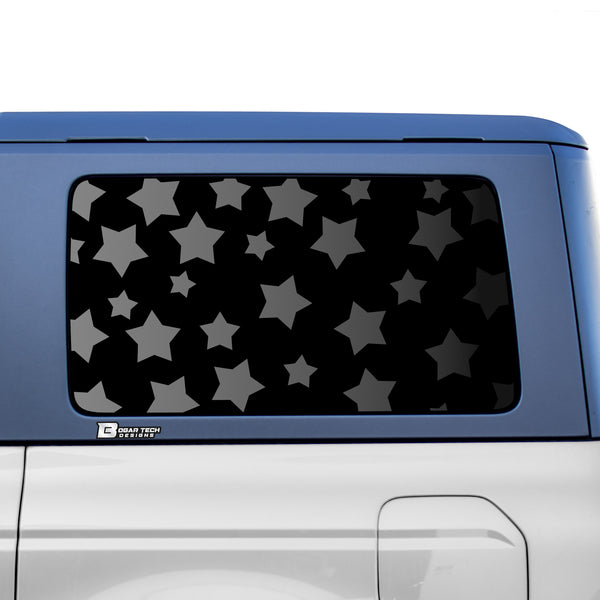 Animal Leopard Cow Paw Heart Window Vinyl Decal Stickers Fits Ford Bronco 4 Door 2021 2022 2023 - Bogar Tech Designs