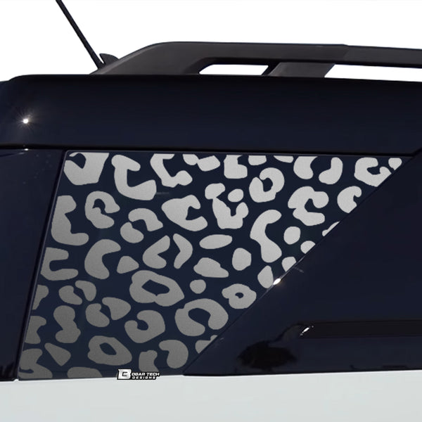 Precut Leopard Cheetah Rear Side Quarter Window Decal Fits Ford Bronco Sport 2021 2022 2023 - Bogar Tech Designs