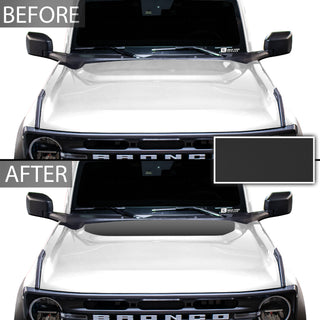 Hood Cover Blackout Vinyl Decal Sticker Overlay Film Fits Ford Bronco 2021 2022 2023 2024 2025 - Bogar Tech Designs