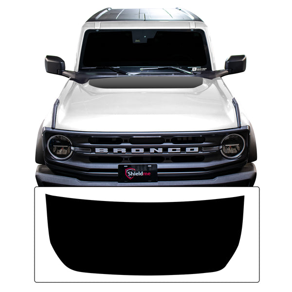 Hood Cover Blackout Vinyl Decal Sticker Overlay Film Fits Ford Bronco 2021 2022 2023 2024 2025 - Bogar Tech Designs