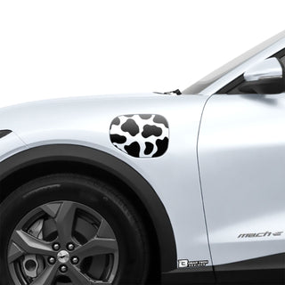 Animal Leopard Cheetah Cow Fuel Door Gas Cap Vinyl Decal Sticker Fits Ford Mustang Mach - E 2021 2022 2023 2024 - Bogar Tech Designs