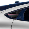 American Flag Window Vinyl Decal Stickers Fits Ford Mustang Mach - E 2021 - 2025Blue Pink Red Green Line - Bogar Tech Designs