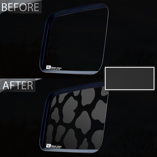 Precut Animal Cow Print Rear Window Fuel Door Decal Stickers Fits Jeep Gladiator 2020 2021 2022 - Bogar Tech Designs