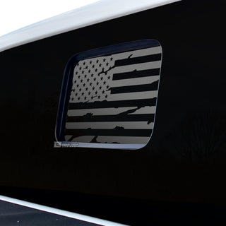 Precut American Flag Rear Window Decal Sticker Fits Jeep Gladiator 2020 - 2025 - Bogar Tech Designs