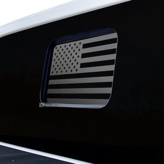 Precut American Flag Rear Window Decal Sticker Fits Jeep Gladiator 2020 - 2025 - Bogar Tech Designs