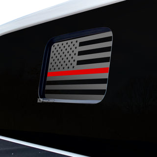 Precut American Flag Rear Window Decal Sticker Fits Jeep Gladiator 2020 - 2025 - Bogar Tech Designs