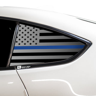 Buy thin-blue-line American Flag Rear Side Quarter Window Precut Decal Stickers Fits Toyota GR86 2022 2023
