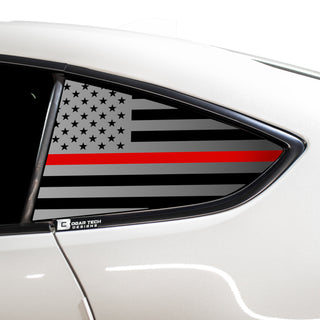Buy thin-red-line American Flag Rear Side Quarter Window Precut Decal Stickers Fits Toyota GR86 2022 2023