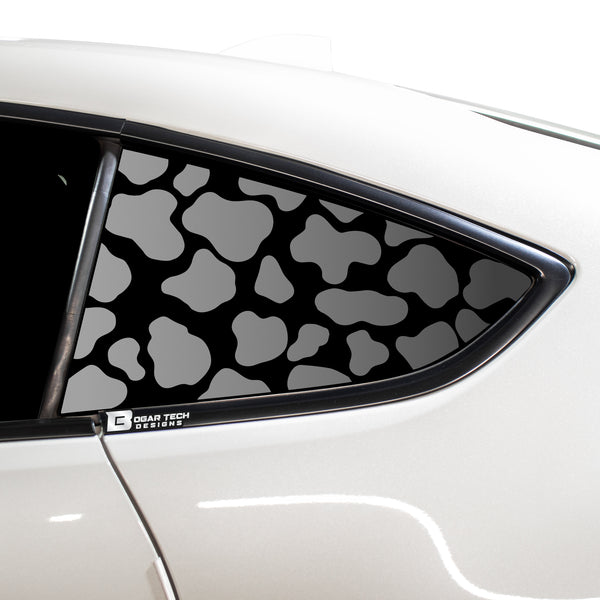 Cow Leopard Print Animal Decal Rear Side Quarter Window Precut Fits Toyota GR86 2022 2023 - Bogar Tech Designs