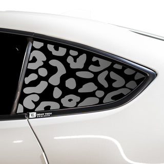 Cow Leopard Print Animal Decal Rear Side Quarter Window Precut Fits Toyota GR86 2022 2023 - Bogar Tech Designs