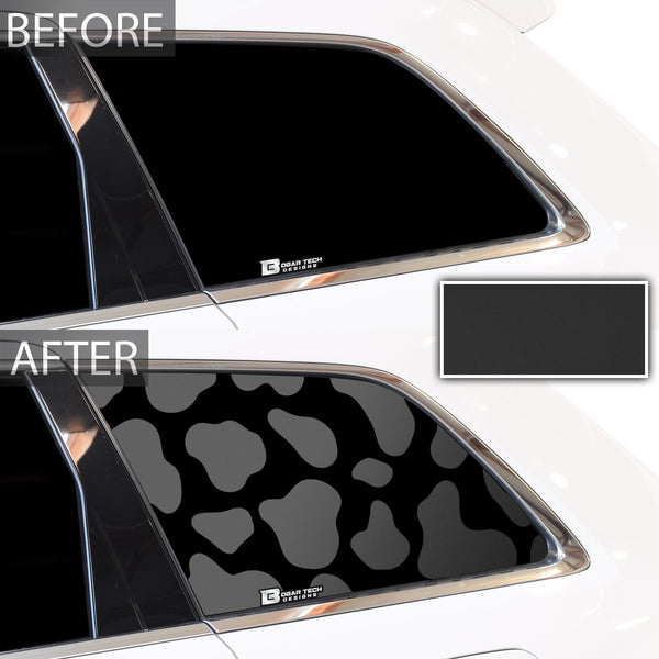 Precut Cow Print Window Fuel Door Vinyl Decal Fits Jeep Grand Cherokee 2011 - 2021 - Bogar Tech Designs