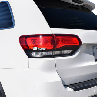 Precut Rear Tail Light Bezel Chrome Delete Vinyl Decal Sticker Fits Jeep Grand Cherokee 2014 - 2021 - Bogar Tech Designs