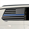 American Flag Window Vinyl Decal Stickers Fits Jeep Grand Cherokee L 2021 - 2025Blue Pink Red Green Line - Bogar Tech Designs