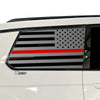 American Flag Window Vinyl Decal Stickers Fits Jeep Grand Cherokee L 2021 - 2025Blue Pink Red Green Line - Bogar Tech Designs