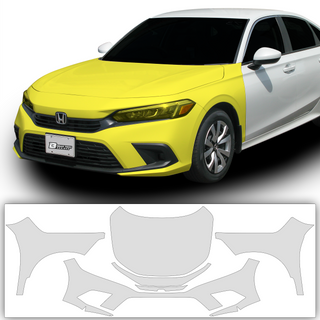 Precut Paint Protection Film Clear Bra PPF Decal Film Kit Fits Honda Civic 2022-2023 - Tint, Paint Protection, Decals & Accessories for your Vehicle online - Bogar Tech Designs