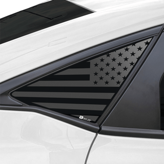 American Flag Rear Side Quarter Window Precut Decals Fits Honda Civic Hatchback 2022 - 2025 - Bogar Tech Designs