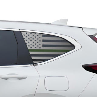 Buy thin-green-line American Flag Quarter Window Vinyl Decal Stickers Fits Honda CR-V 2017-2022
