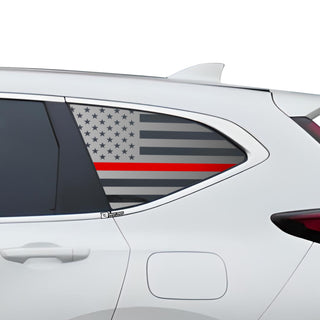 Buy thin-red-line American Flag Quarter Window Vinyl Decal Stickers Fits Honda CR-V 2017-2022