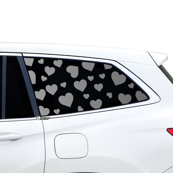 Animal Leopard Cow Paw Heart Window Vinyl Decal Stickers Fits Honda Pilot 2016 - 2022 - Bogar Tech Designs