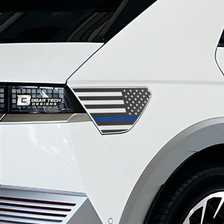 Plug - in Cap American Flag Vinyl Decal Stickers Fits Hyundai Ioniq 5 2022 - 2025 - Bogar Tech Designs
