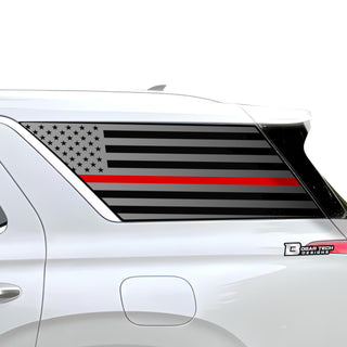 Buy thin-red-line American Flag Quarter Window Vinyl Decal Stickers Fits Hyundai Palisade 2020-2024