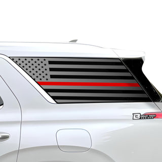 American Flag Quarter Window Vinyl Decal Stickers Fits Hyundai Palisade 2020 - 2025 - Bogar Tech Designs