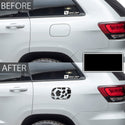 Precut Cow Print Window Fuel Door Vinyl Decal Fits Jeep Grand Cherokee 2011 - 2021 - Bogar Tech Designs