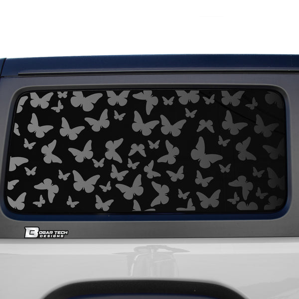 Animal Leopard Cow Paw Heart Window Vinyl Decal Stickers Fits Jeep Wrangler JL 2 Door 2018 2019 2020 2021 2022 2023 2024+ - Bogar Tech Designs