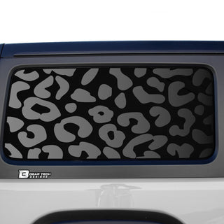 Animal Leopard Cow Paw Heart Window Vinyl Decal Stickers Fits Jeep Wrangler JL 2 Door 2018 2019 2020 2021 2022 2023 2024+ - Bogar Tech Designs