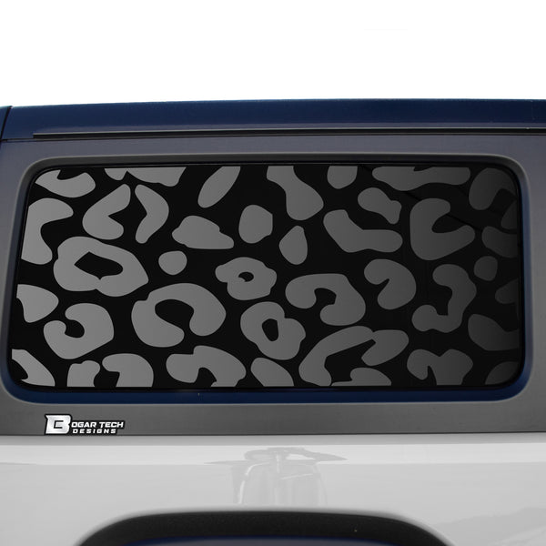 Animal Leopard Cow Paw Heart Window Vinyl Decal Stickers Fits Jeep Wrangler JL 2 Door 2018 2019 2020 2021 2022 2023 2024+ - Bogar Tech Designs