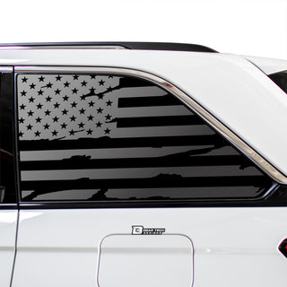 American Flag Window Vinyl Decal Stickers Fits Jeep Grand Cherokee 2022 - 2025Blue Pink Red Green Line - Bogar Tech Designs