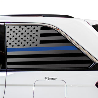 American Flag Window Vinyl Decal Stickers Fits Jeep Grand Cherokee 2022 - 2025Blue Pink Red Green Line - Bogar Tech Designs