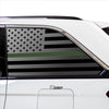 American Flag Window Vinyl Decal Stickers Fits Jeep Grand Cherokee 2022 - 2025Blue Pink Red Green Line - Bogar Tech Designs