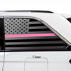 American Flag Window Vinyl Decal Stickers Fits Jeep Grand Cherokee 2022 - 2025Blue Pink Red Green Line - Bogar Tech Designs
