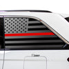 American Flag Window Vinyl Decal Stickers Fits Jeep Grand Cherokee 2022 - 2025Blue Pink Red Green Line - Bogar Tech Designs