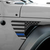 Precut Side Fender Vent American Flag Vinyl Decal Stickers Fits Jeep Wrangler 2018 - 2025and Gladiator 2018 - 2025 - Bogar Tech Designs