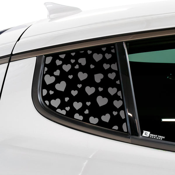 Animal Leopard Cheetah Cow Paw Heart Star Butterfly Window Vinyl Decal Stickers Fits Kia Stinger 2018 - 2024 - Bogar Tech Designs