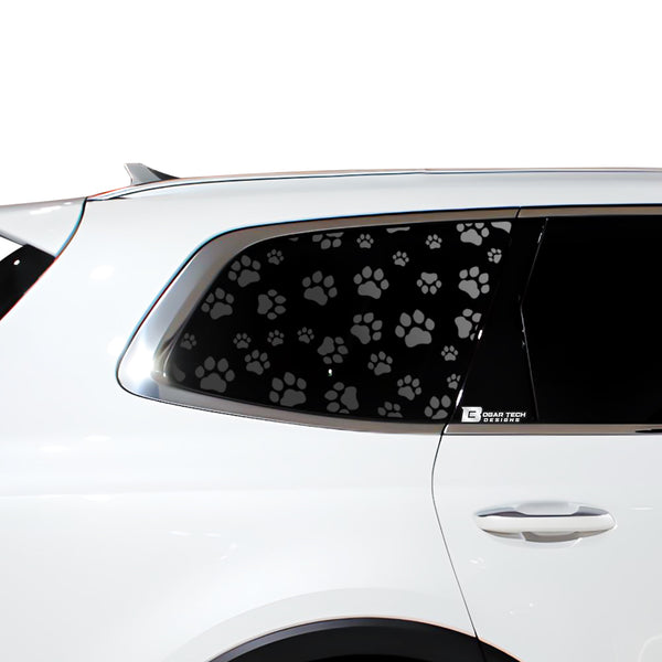 Animal Leopard Cow Paw Heart Window Vinyl Decal Stickers Fits Kia Telluride 2020 2021 2022 2023 2024 2025 - Bogar Tech Designs