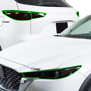 Full Headlight Taillight Precut Smoked PPF Tint Kit Film Overlay Fits Mazda CX - 5 2022 - 2025 - Bogar Tech Designs