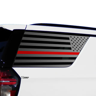 Buy thin-red-line American Flag Window Vinyl Decal Stickers Fits Chevy Tahoe GMC Yukon 2021 2022 2023 2024