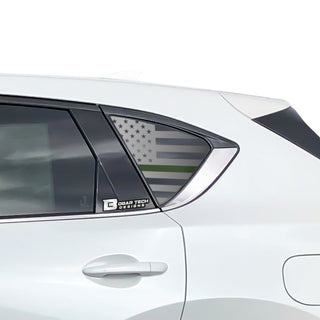 Quarter Window American Flag Vinyl Decal Stickers Fits Mazda CX - 5 2017 - 2025 - Bogar Tech Designs