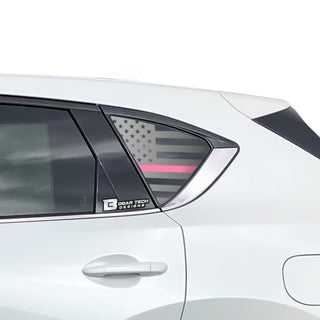 Quarter Window American Flag Vinyl Decal Stickers Fits Mazda CX - 5 2017 - 2025 - Bogar Tech Designs