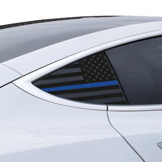 Quarter Window American Flag Vinyl Decal Stickers Fits Tesla Model 3 - Bogar Tech Designs