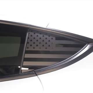 Quarter Window American Flag Vinyl Decal Stickers Fits Tesla Model Y - Bogar Tech Designs