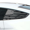 Precut Quarter Window American Flag Decal Stickers Fits Ford Mustang 2015 - 2023 - Bogar Tech Designs