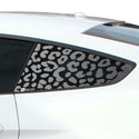 Precut Quarter Window Animal Leopard Print Decal Sticker Fits Ford Mustang 2015 - 2022 - Bogar Tech Designs